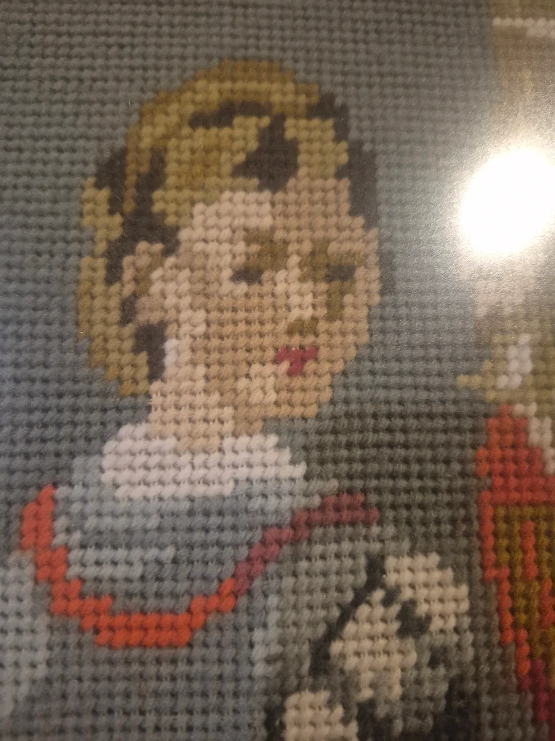 Framed Needlepoint Art 16x22