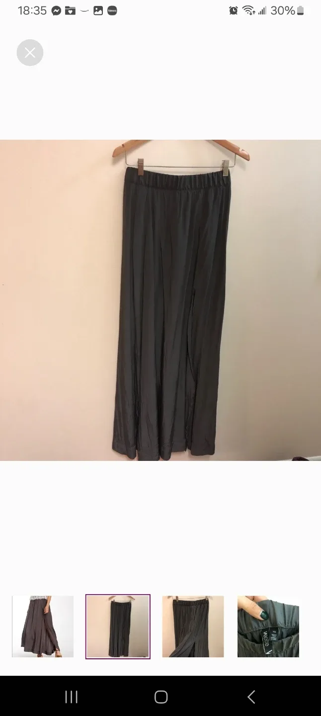 Valette XS Gray Maxi Skirt image indicator(3)