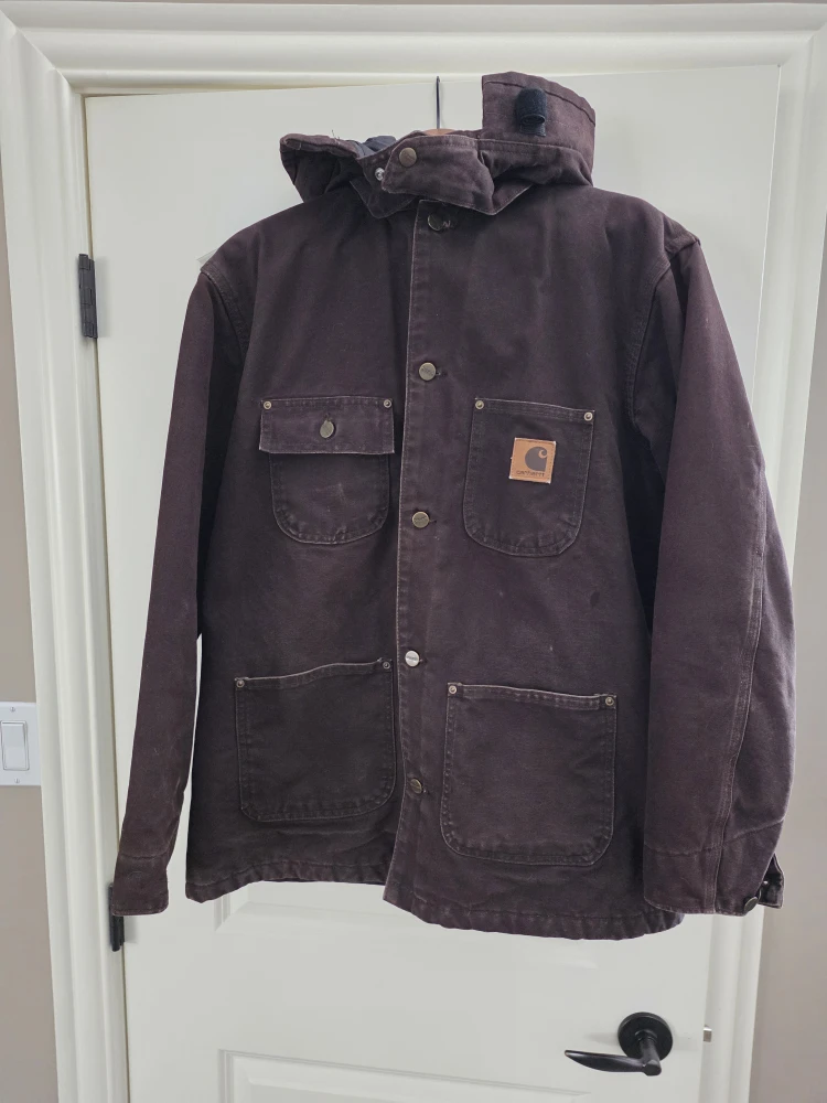 Carhartt Brown Hooded Jacket - Medium