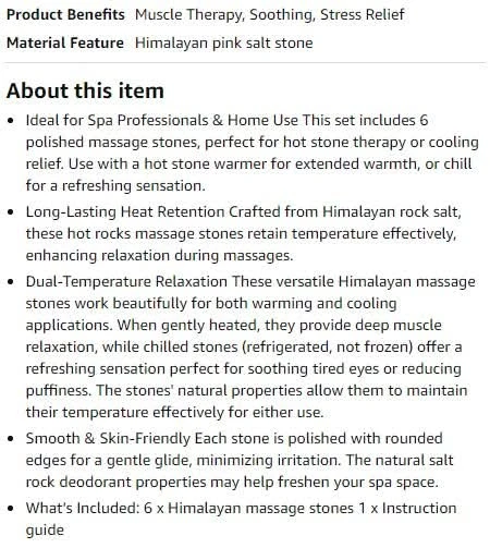 NEW~ Pink Crystal Stone Massage Stones (Hot & Cold) – 6pcs - photo 5