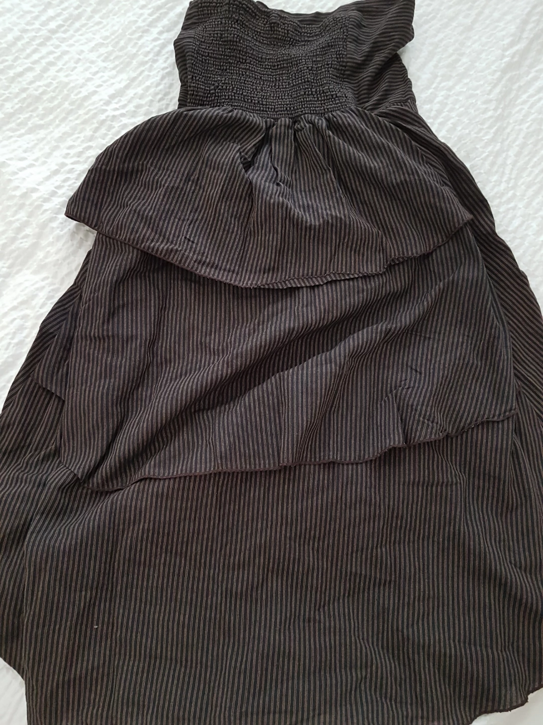 Avatar Clothing Brown Striped Skirt O/S - photo 3