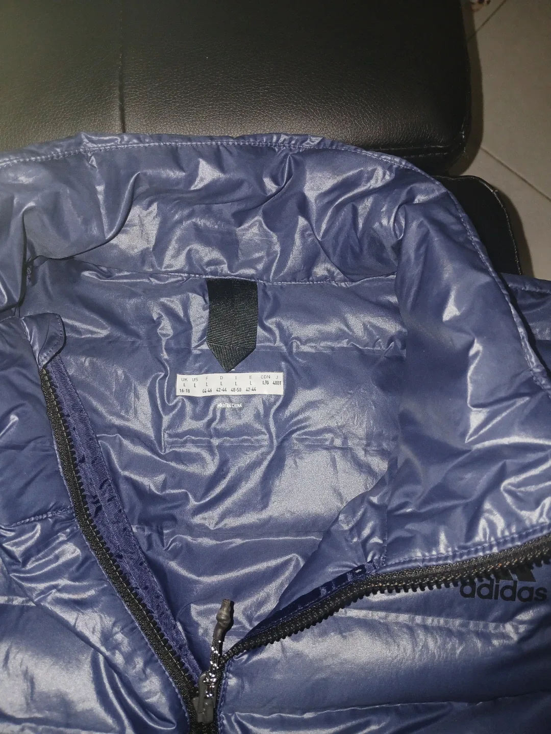 Adidas Blue Puffer Jacket image indicator(3)