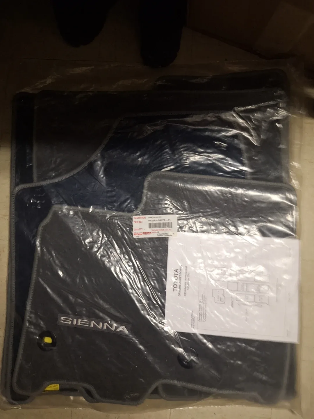 New Toyota Sienna Floor Mats