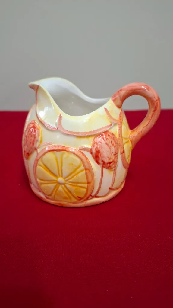 Collectible Vincent Cadeaux Ceramic Creamer & Napkin Holder Set image indicator(4)