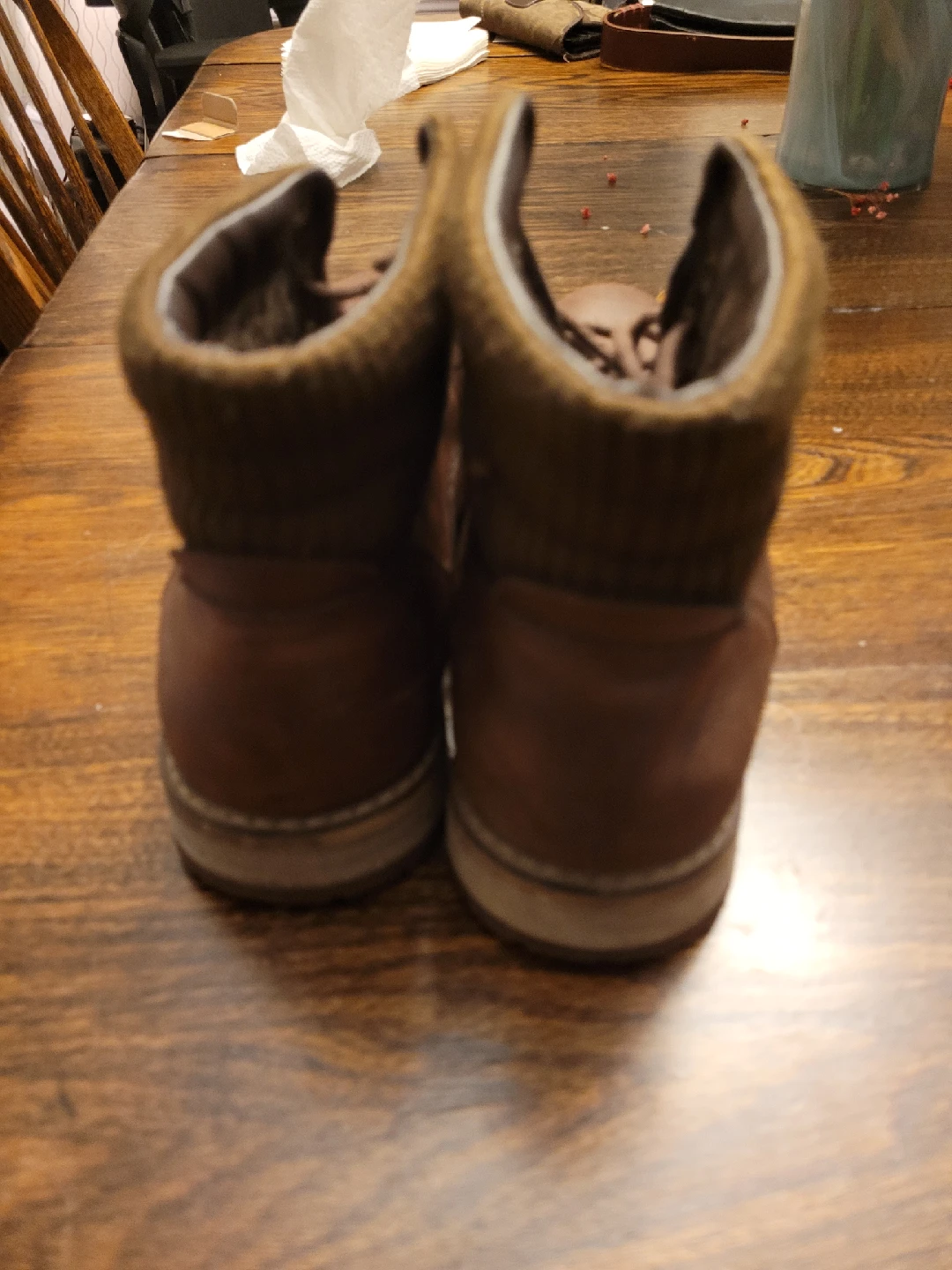 Men's Brown Leather Boots - photo 2