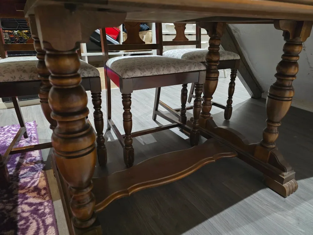 Antique Dining Room table set image indicator(4)