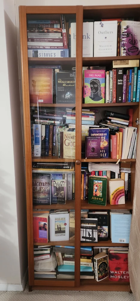 Wood Framed Bookcase Cabinet - photo 4