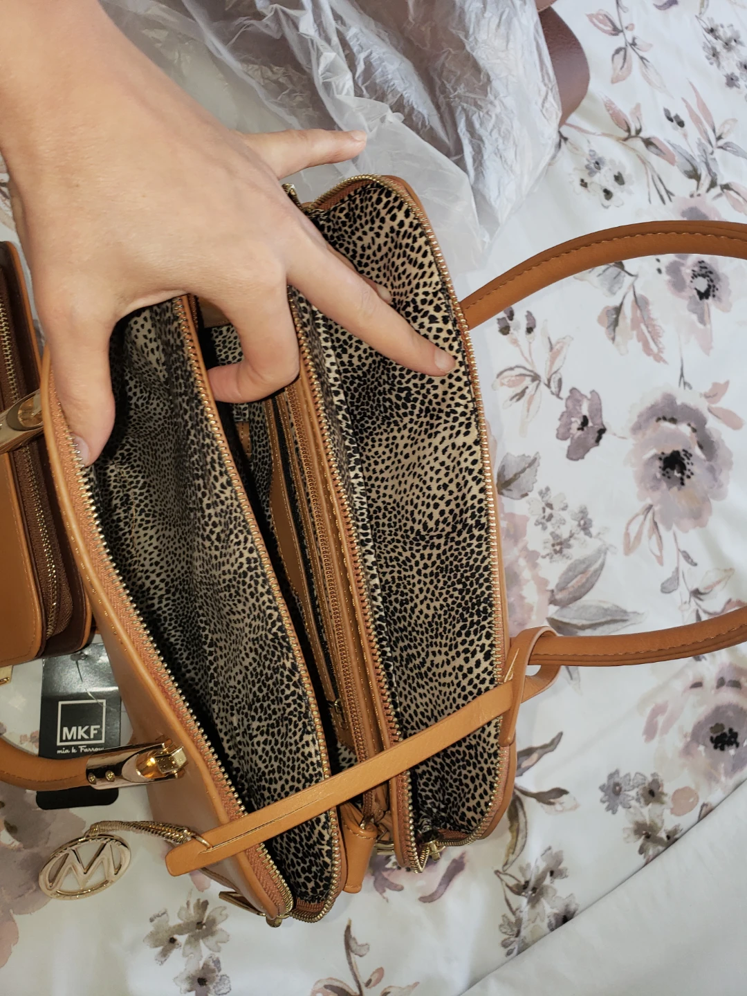 MKF Mia K Farrow Brown Satchel Bag with Wallet - photo 5
