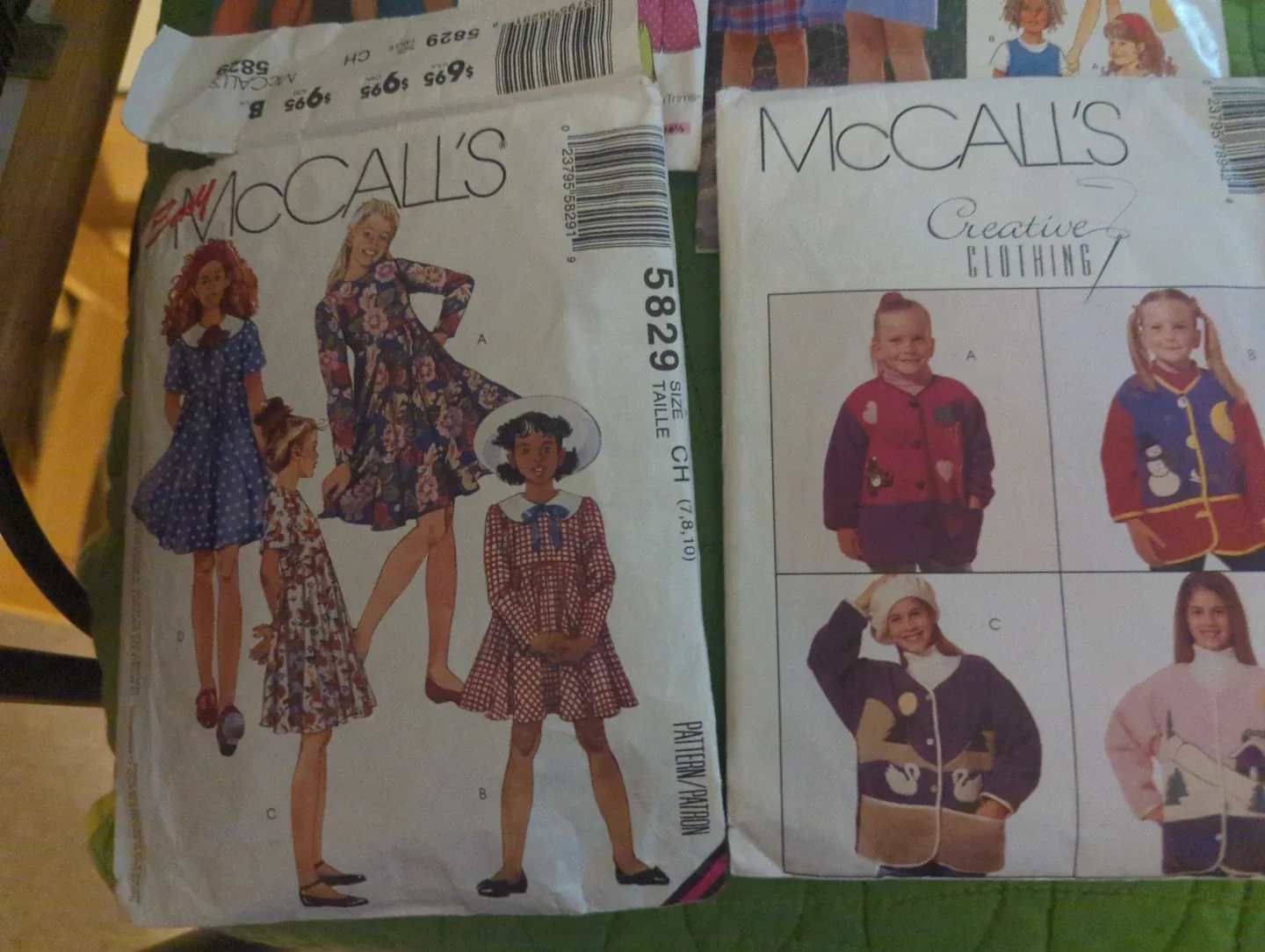Variety of Sewing Patterns: Simplicity, McCall's, Kwik Sew 🥕