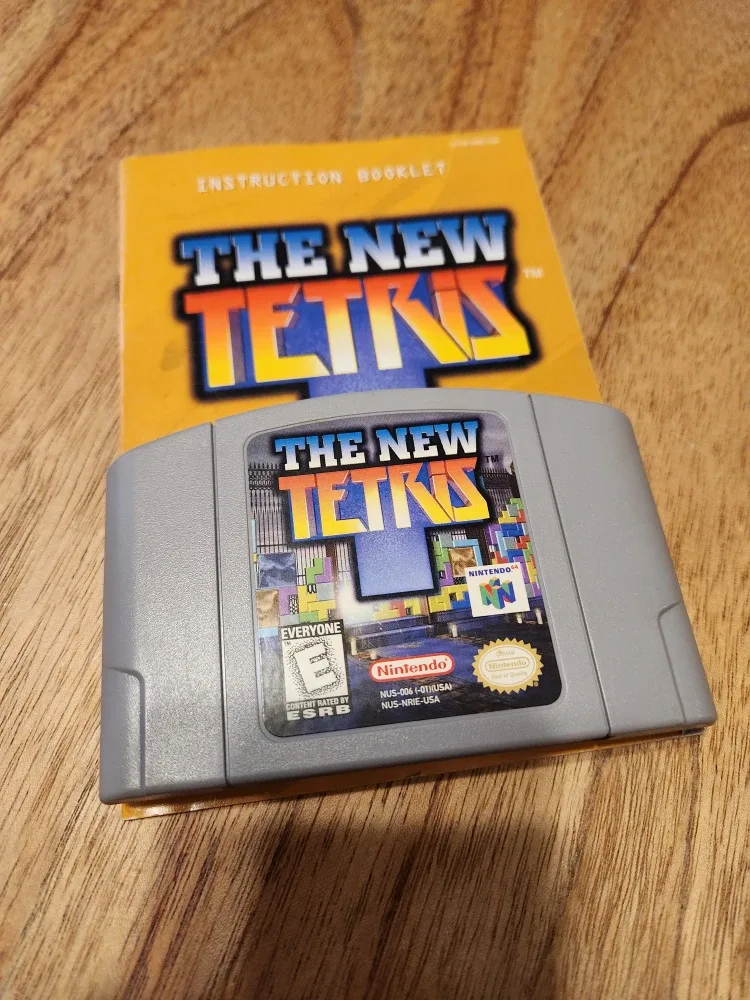 The New Tetris N64 Game w/ Manual