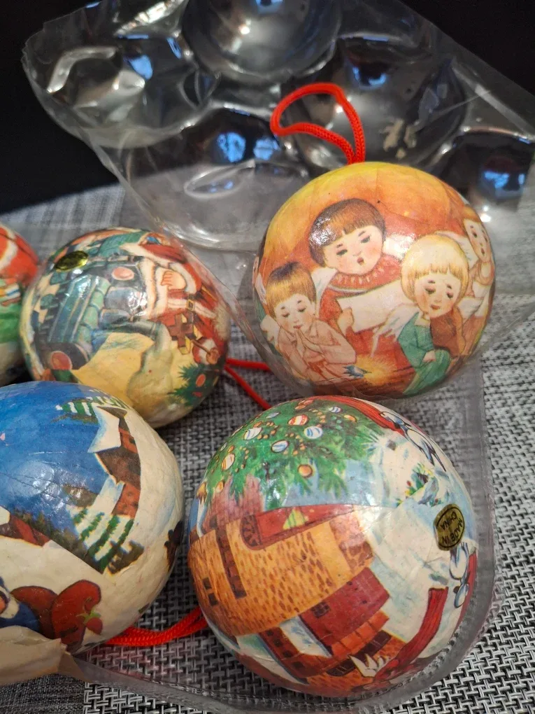 Vintage Christmas Ornaments - Set of 6 image indicator(2)