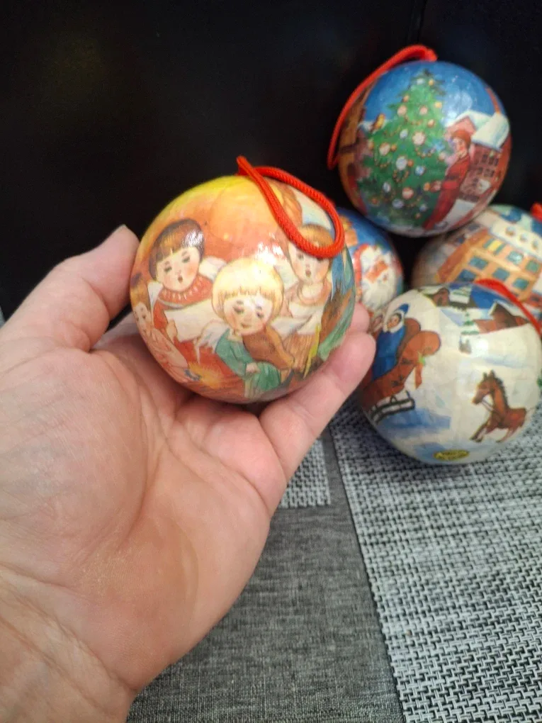 Vintage Christmas Ornaments - Set of 6 image indicator(6)