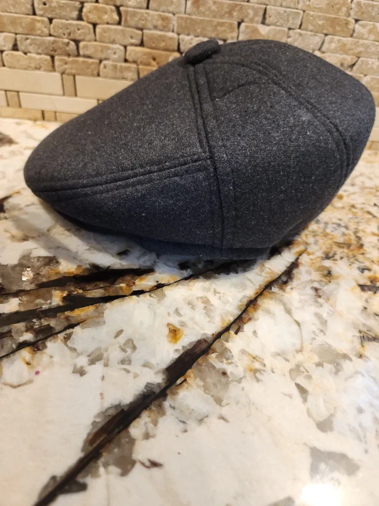 Newsboy Cap with Ear Flaps, Grey image indicator(4)