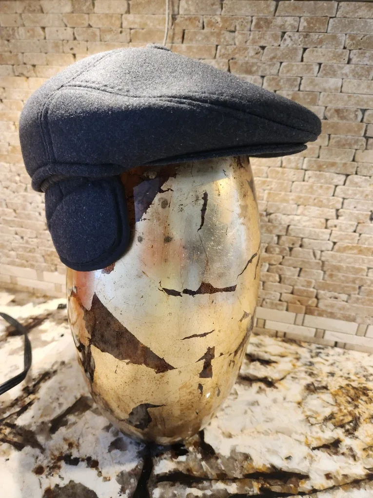 Newsboy Cap with Ear Flaps, Grey image indicator(6)