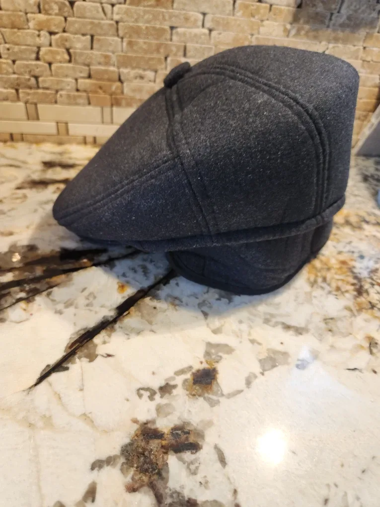 Newsboy Cap with Ear Flaps, Grey image indicator(8)