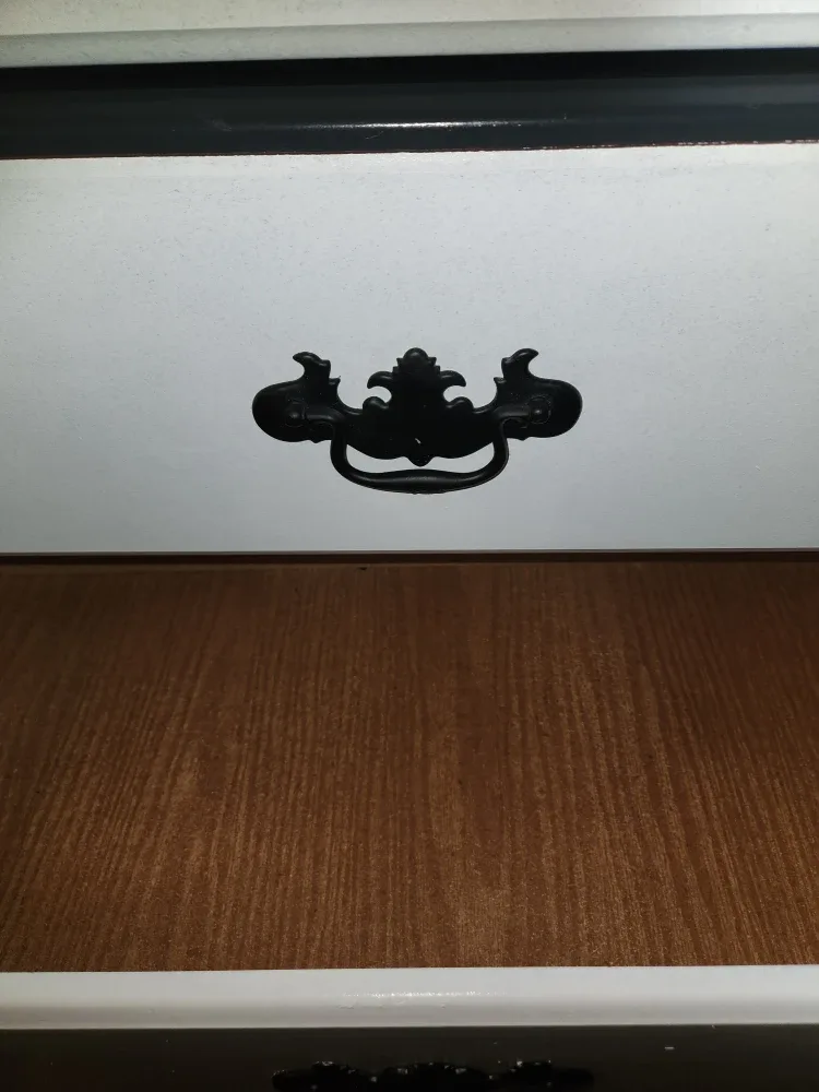 White & Black 5-Drawer Dresser image indicator(2)