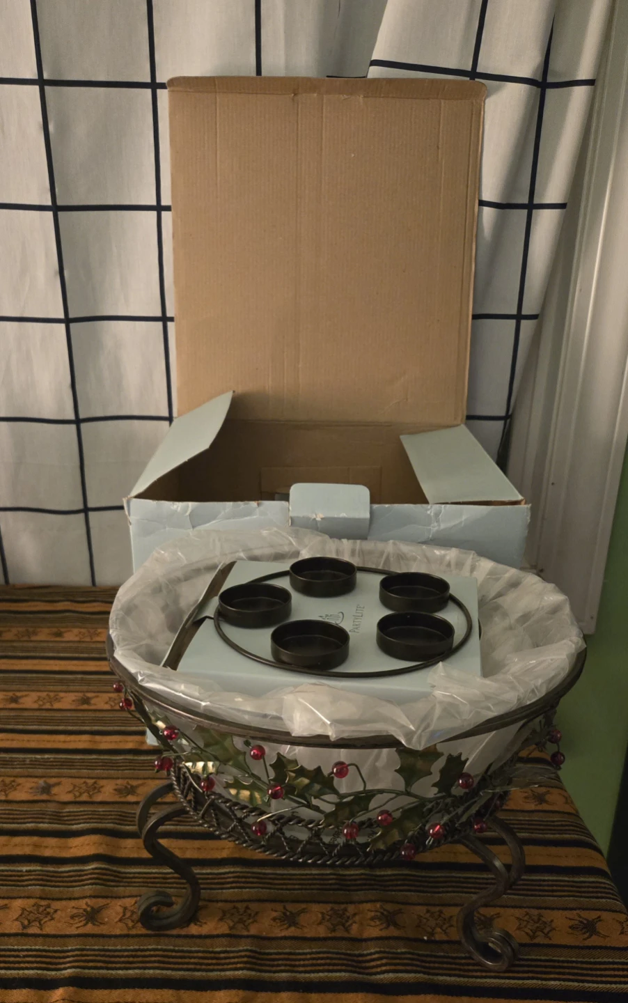 Partylite Holly Berry Votive Base P9904B