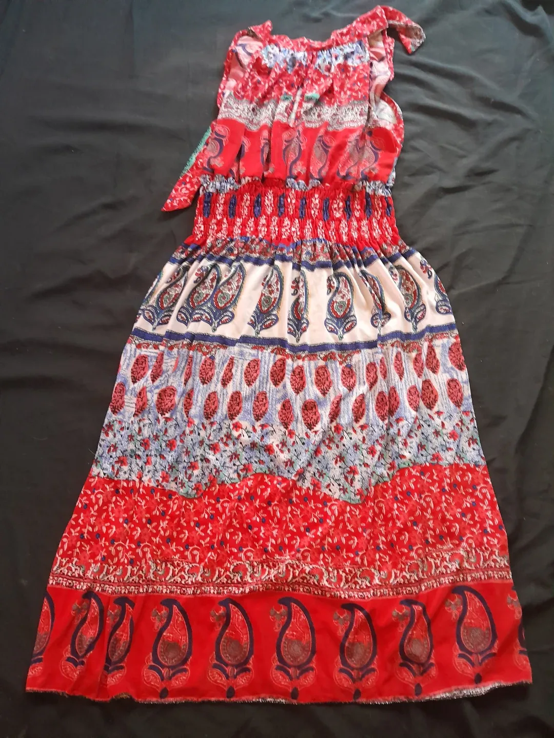 Red Patterned Dress thumbnail