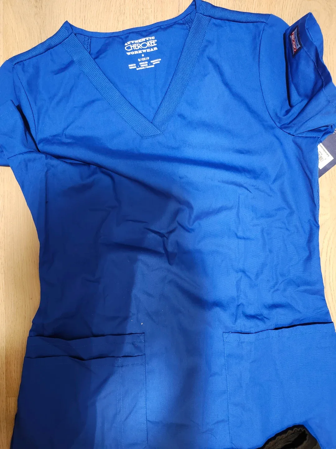 Cherokee Workwear Scrub Set - Blue/Black, Small image indicator(2)