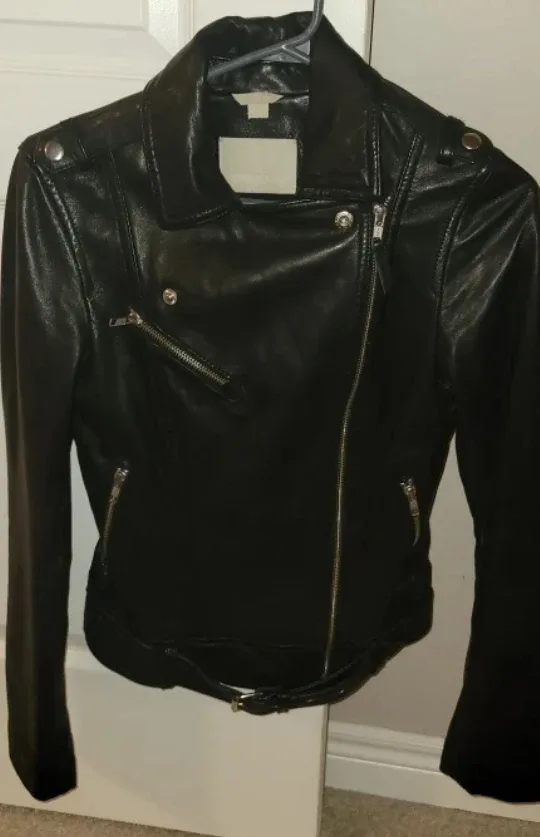 SOI & KYO LEATHER JACKET XXS