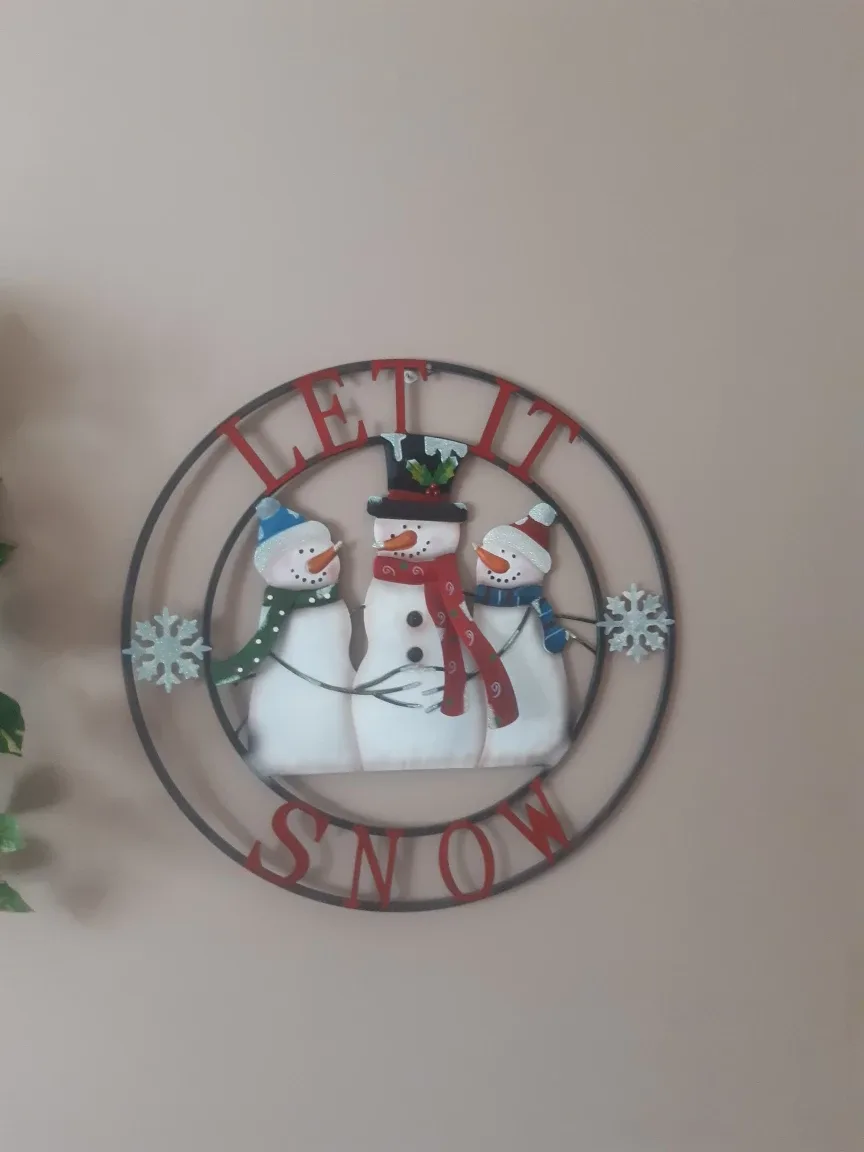 Snowman Metal Wall Decor