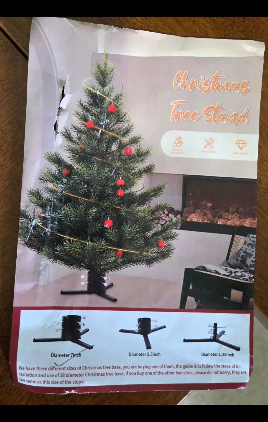 New Unbranded Christmas Tree Stand For Real Trees image indicator(2)