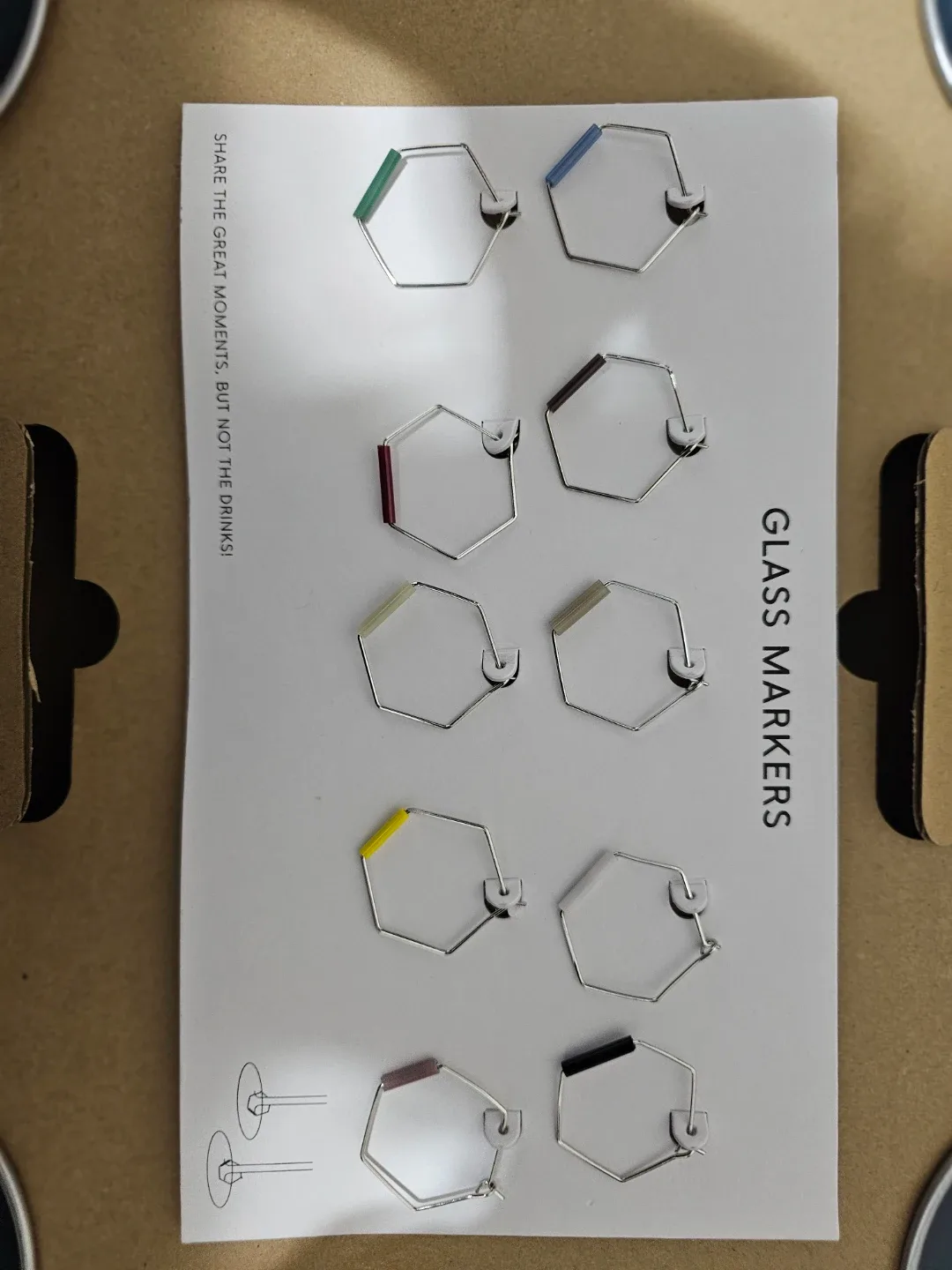 Mango Home Napkins Set, Glass Markers, Plates image indicator(4)