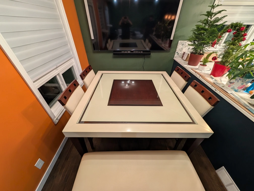 Dining Table with 4 Chairs and Bench - photo 2