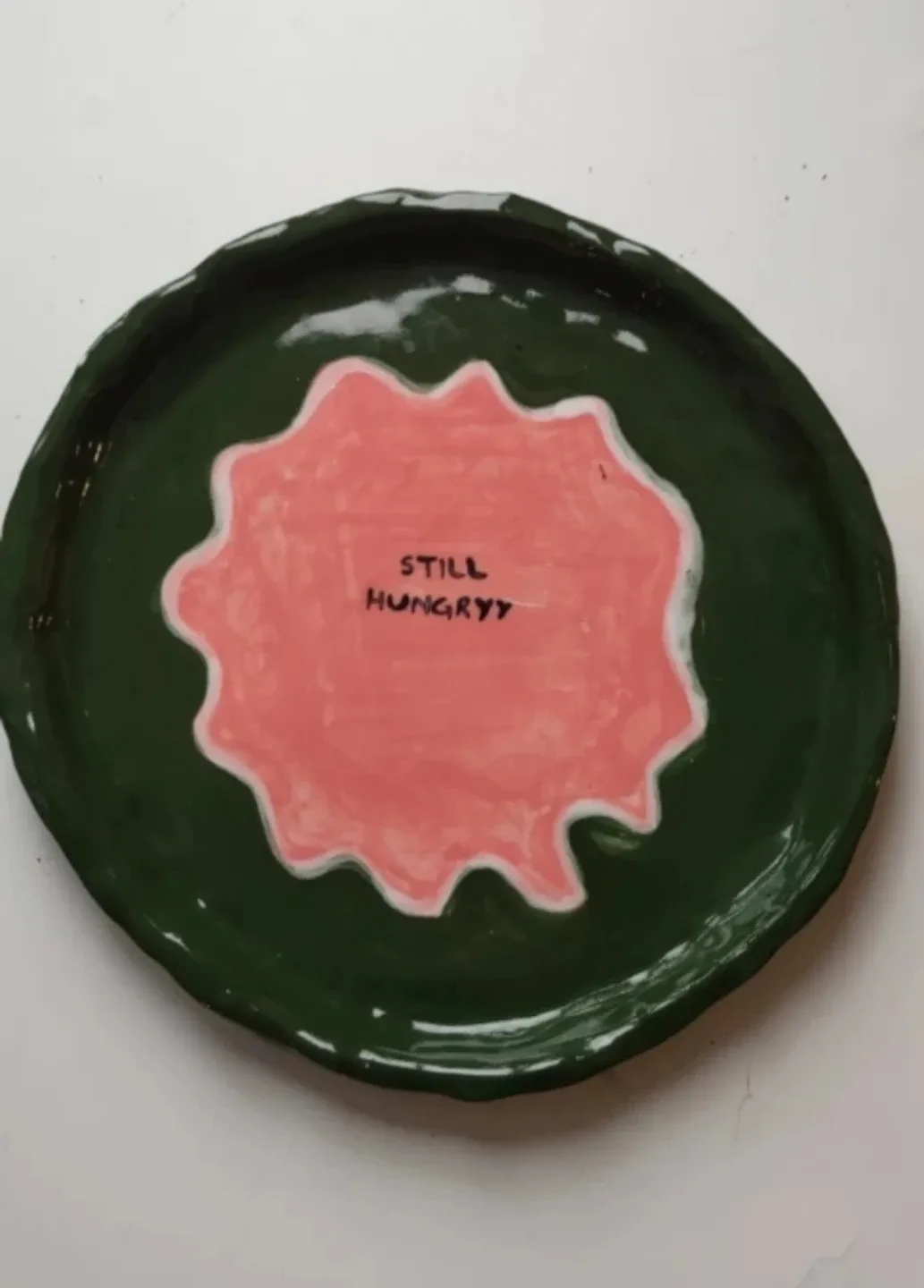 (NEW) OUI - Big size  Green & White Mugs (Set of 2) & Plate image indicator(4)