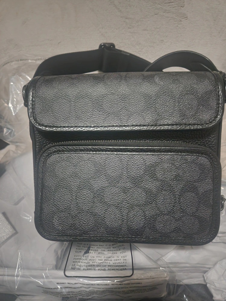 New COACH Sullivan Flap Bag - Charcoal/Black - photo 2