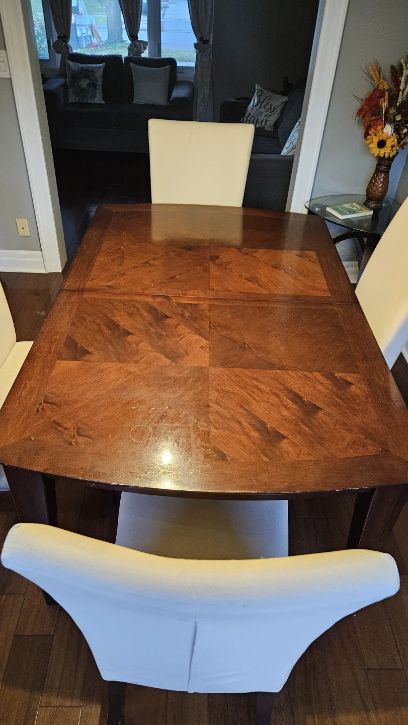 Wooden Dining Table with 4 Chairs - photo 2