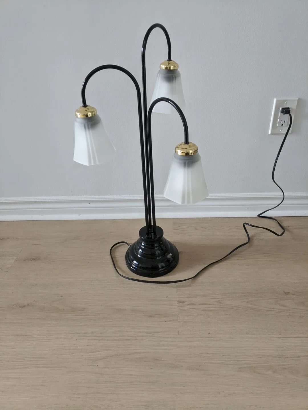 3-Light table Lamp - Black Finish thumbnail