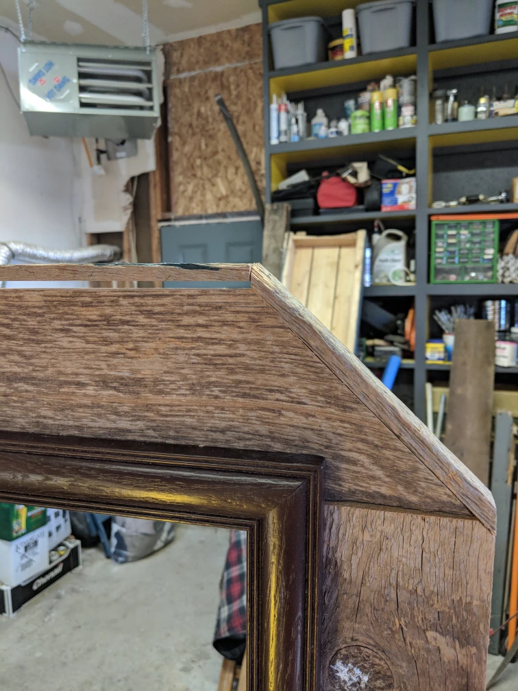 Rustic Wooden Framed Mirror - photo 5