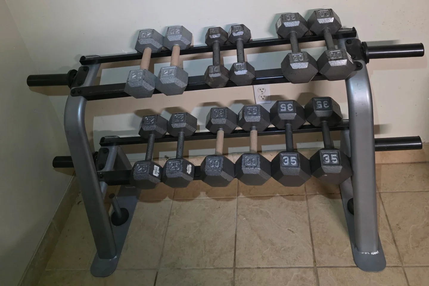 Dumbbell Set with Rack image indicator(2)
