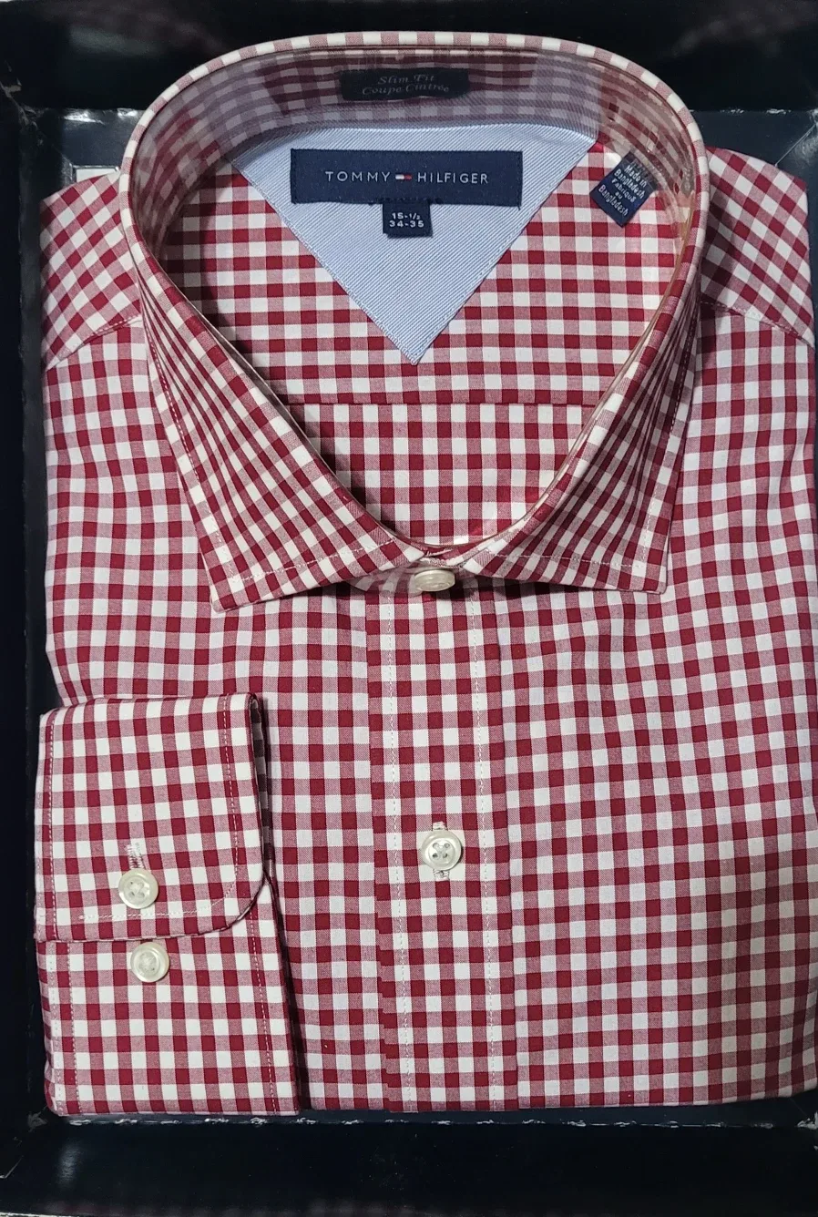 NEW Tommy Hilfiger Dress Shirt Slim Fit 15 1/2 34/35