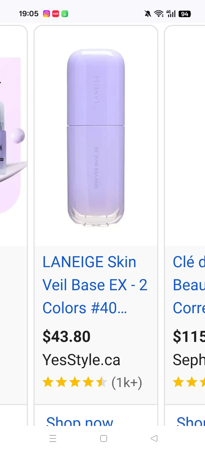 Laneige Skin Veil Base EX No.40 Pure Violet