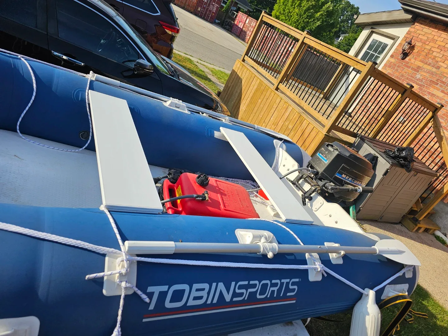 Tobin Sports Inflatable Boat with Mercury Motor image indicator(5)