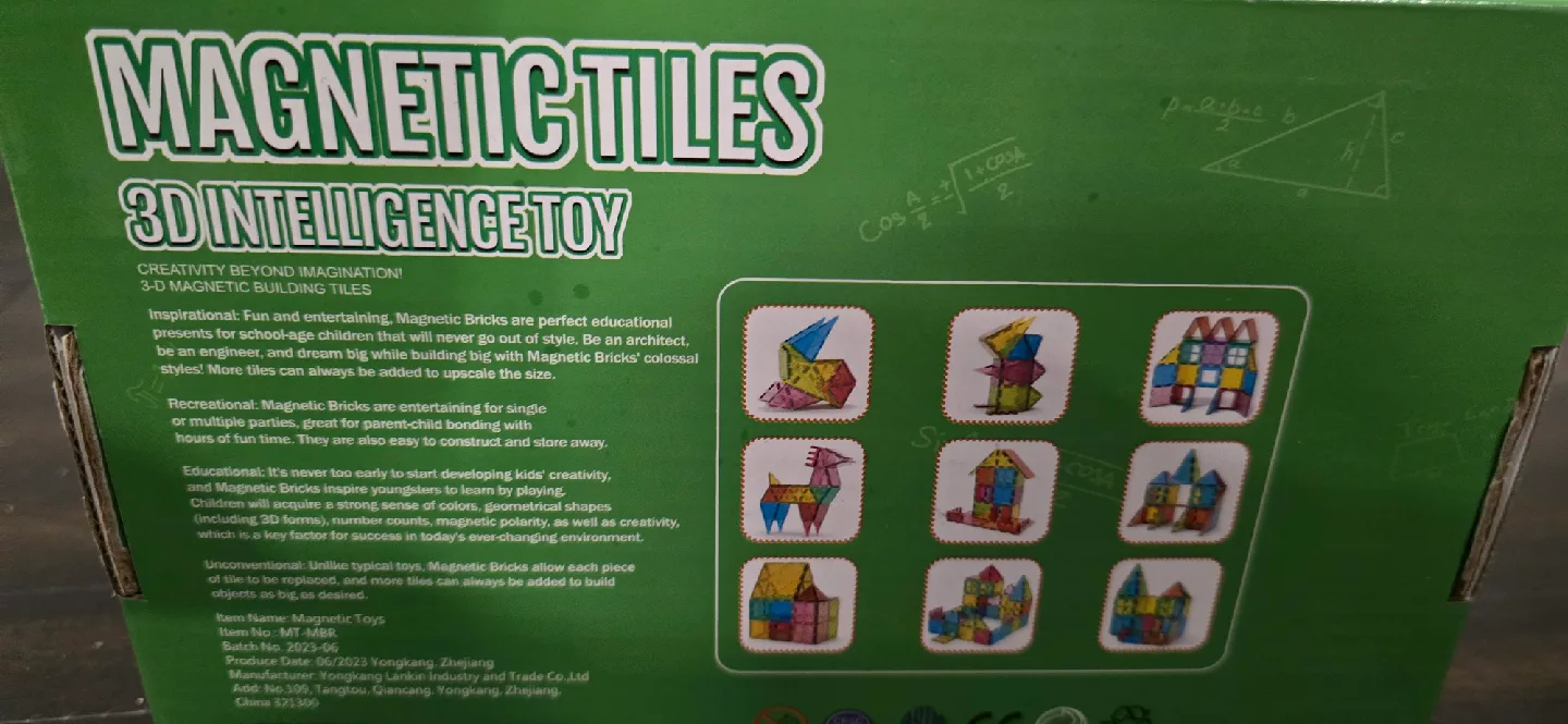 DMOIU Magnetic Tiles 3D Intelligence Toy image indicator(2)