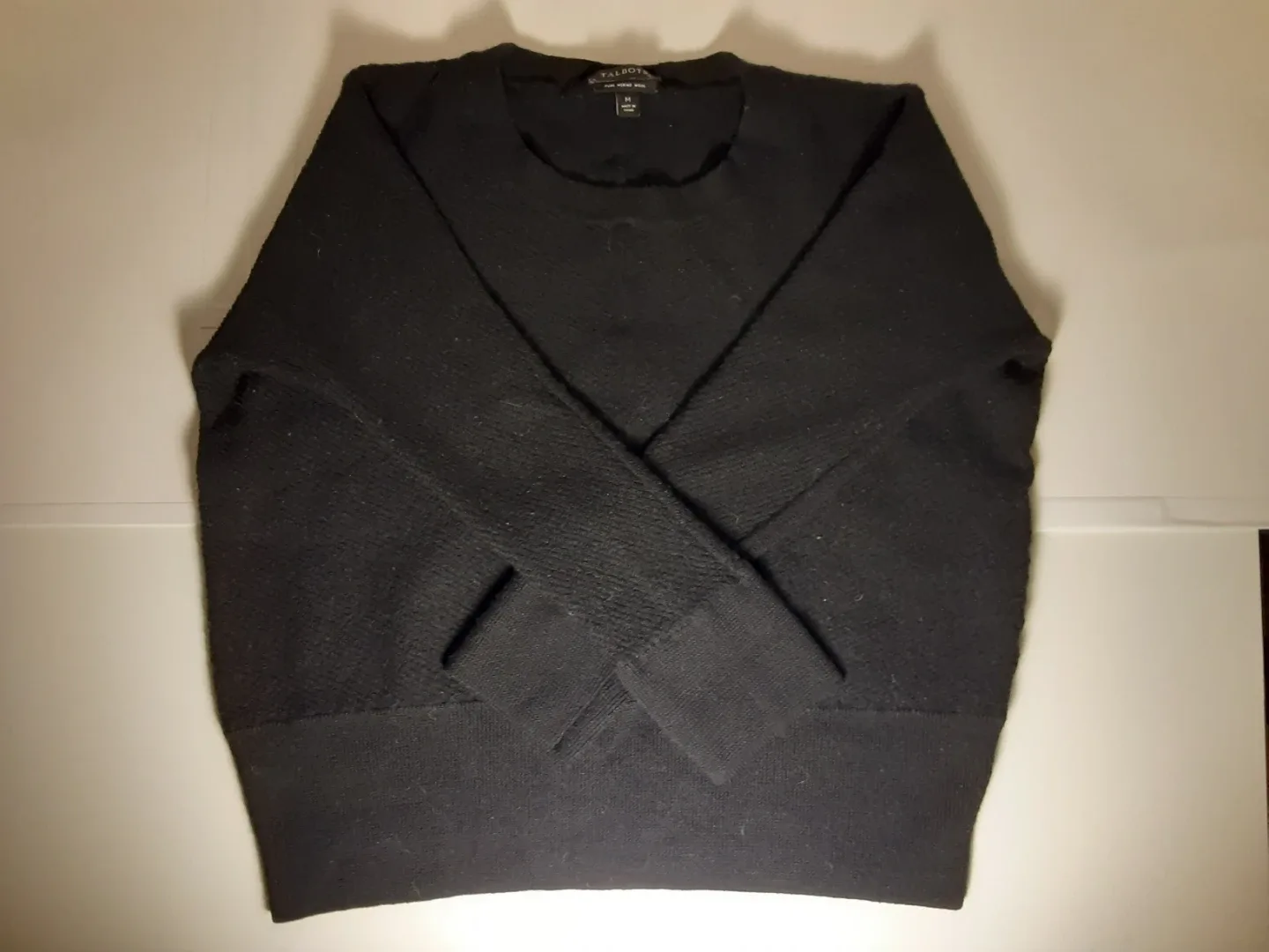 Talbots - Black 100% Pure Merino Wool Sweater | S: M/M image indicator(3)