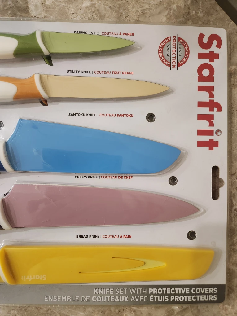 Starfrit Knife Set with Protective Covers - New - photo 4