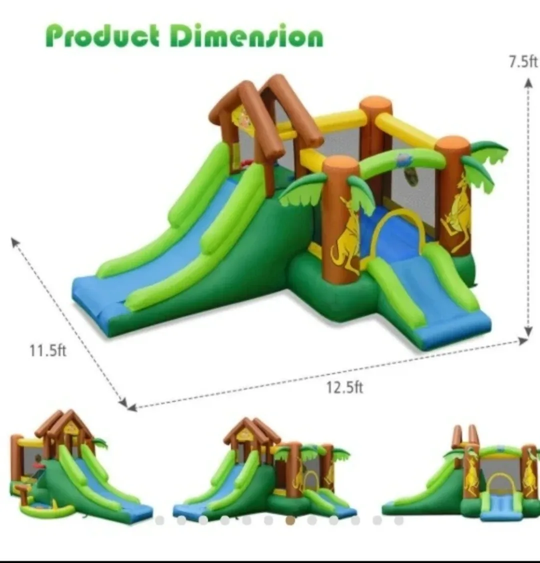Inflatable Bounce House with Slides image indicator(7)