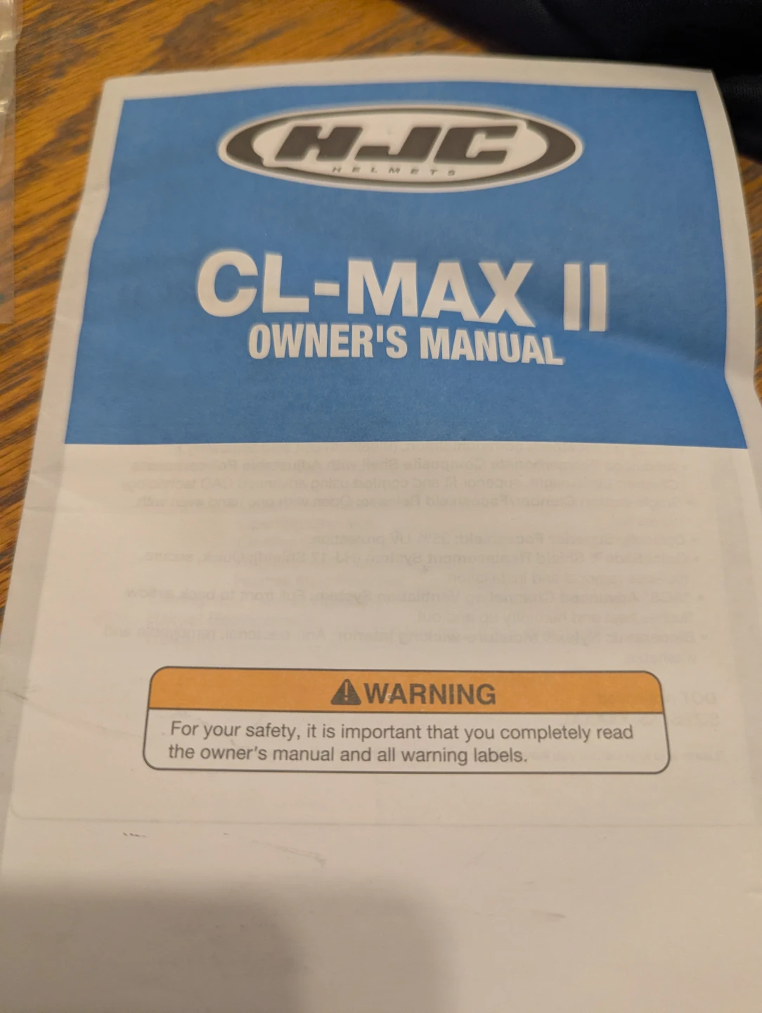 HJC CL-MAX II Helmet Bluetooth Ready - photo 4