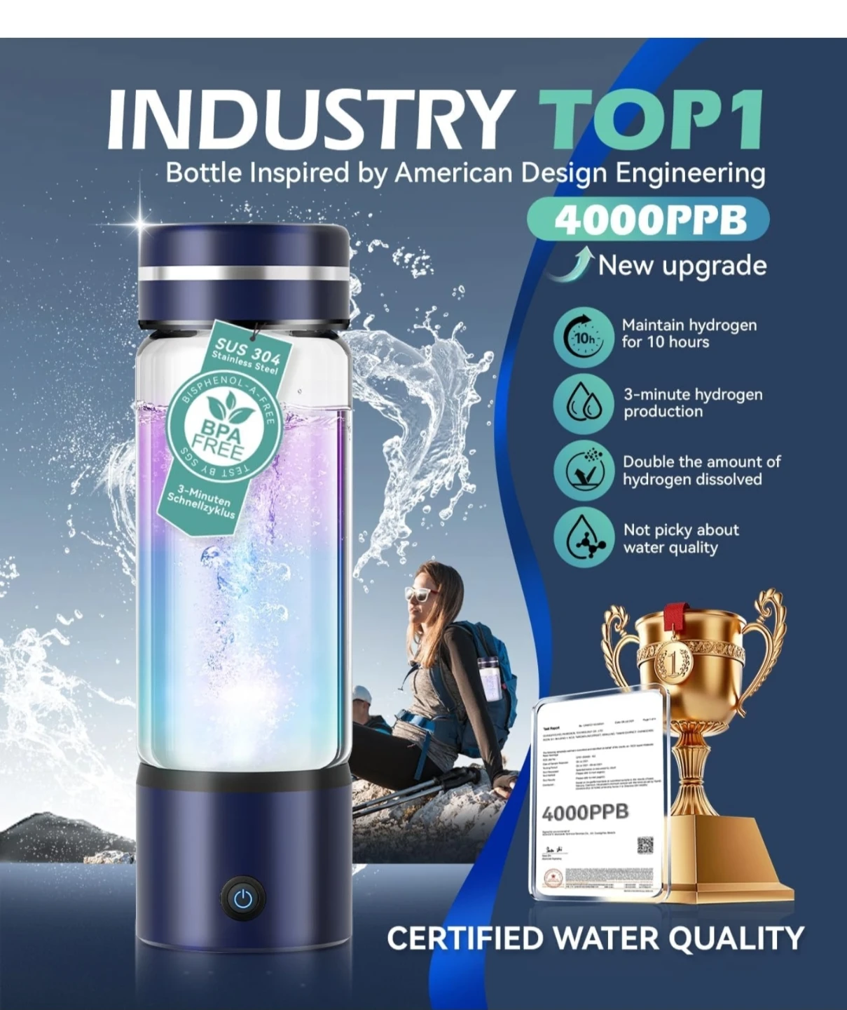 Hydrogen Water Bottle - photo 4