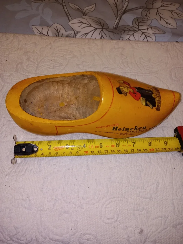 Vintage Heinken Wooden Clog - Made In Holland image indicator(7)