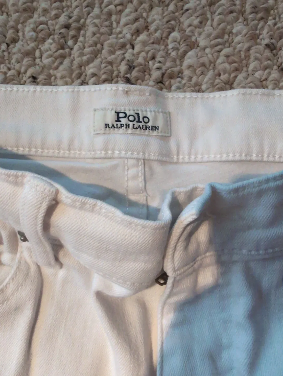 Polo Ralph Lauren White Jeans Size 31R image indicator(3)