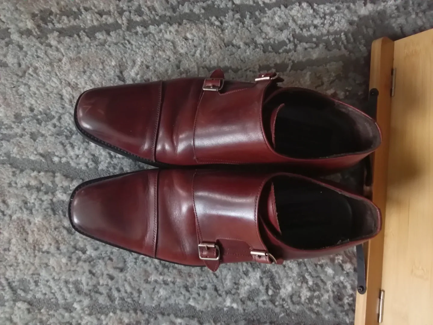 To Boot New York Leather Monk Strap Dress Shoes