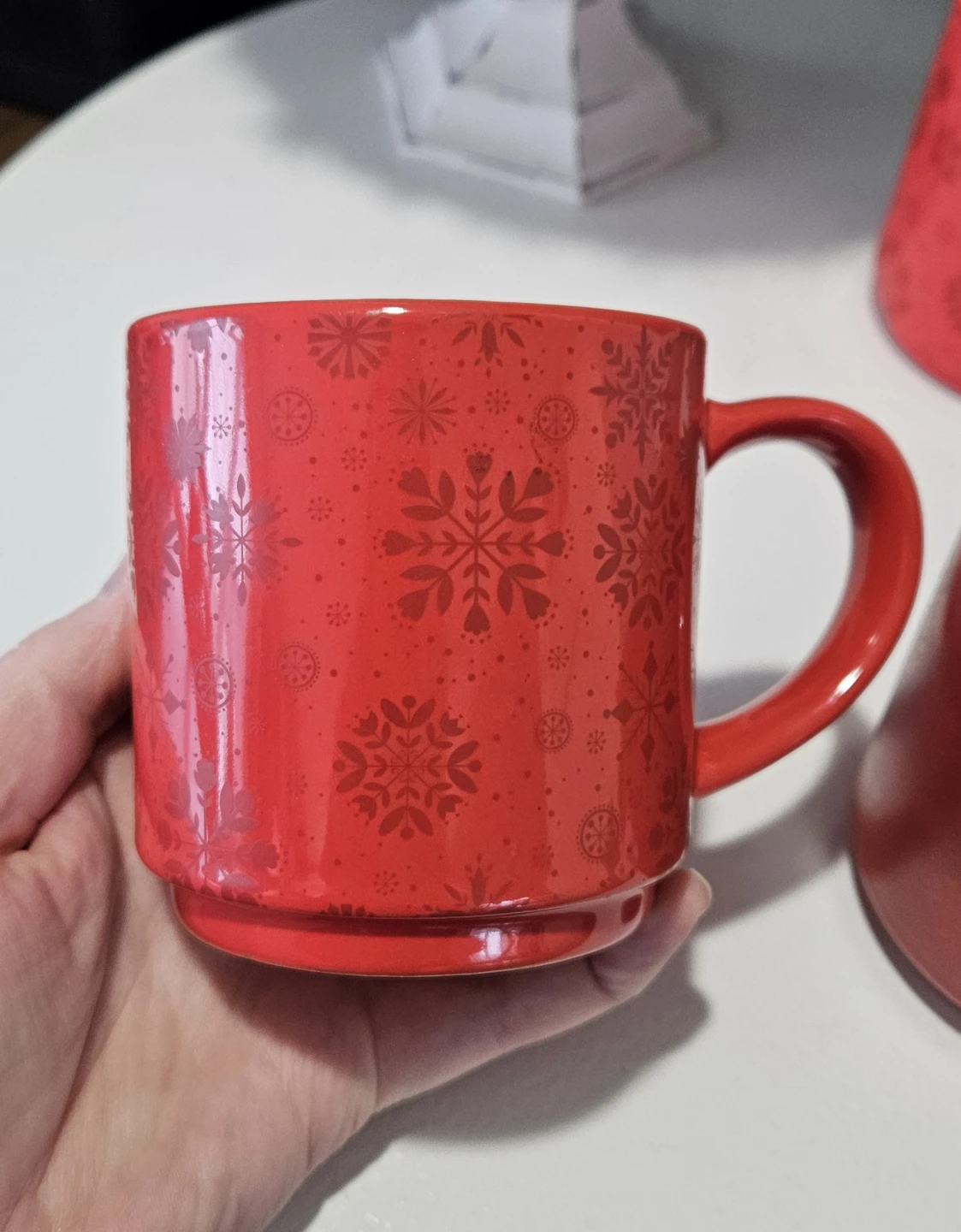 Tim hortons snowflake stacking mugs - photo 3