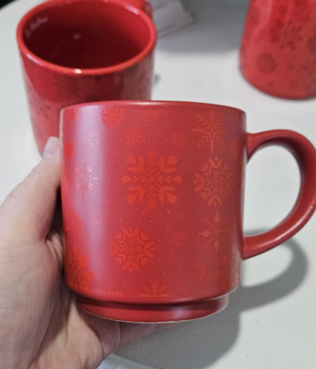 Tim hortons snowflake stacking mugs - photo 4