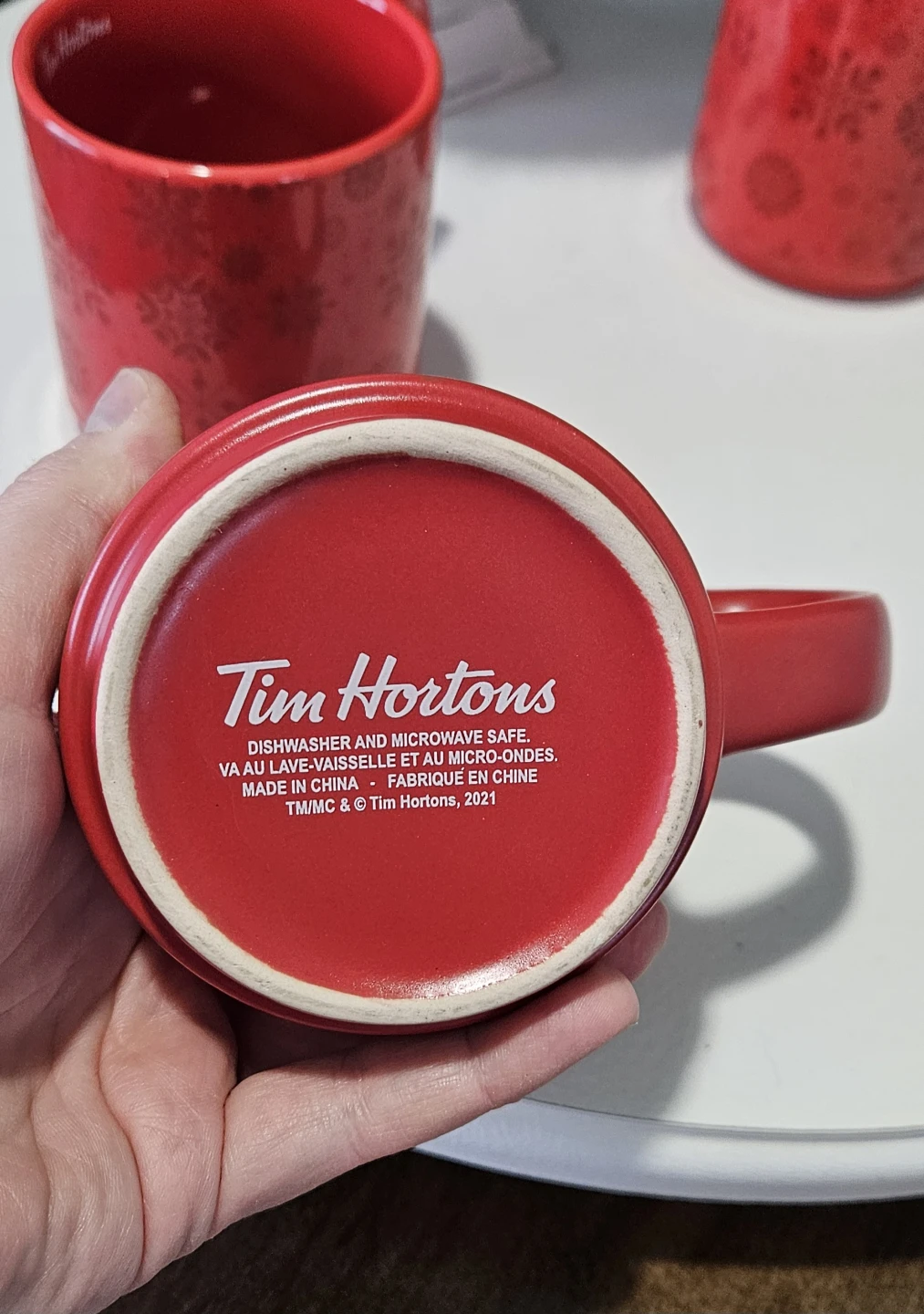 Tim hortons snowflake stacking mugs - photo 5