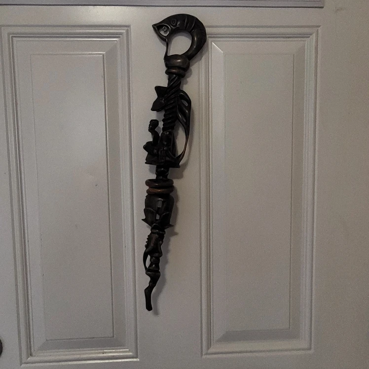 Authentic Hand Carved Walking Stick from Zimbabwe